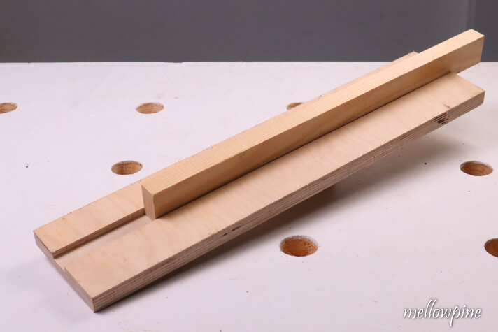 groove completed using table saw