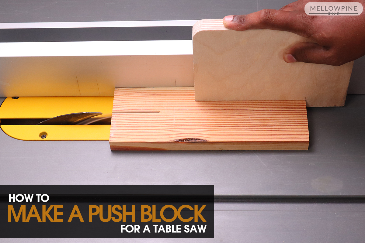 using push block on table saw