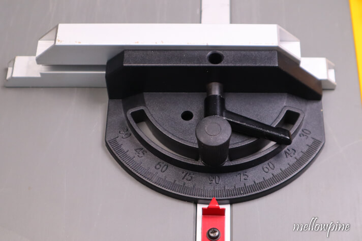 miter angle set to 90 degree