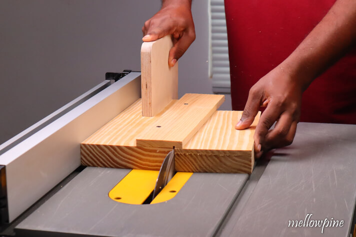 cutting wedge on table saw