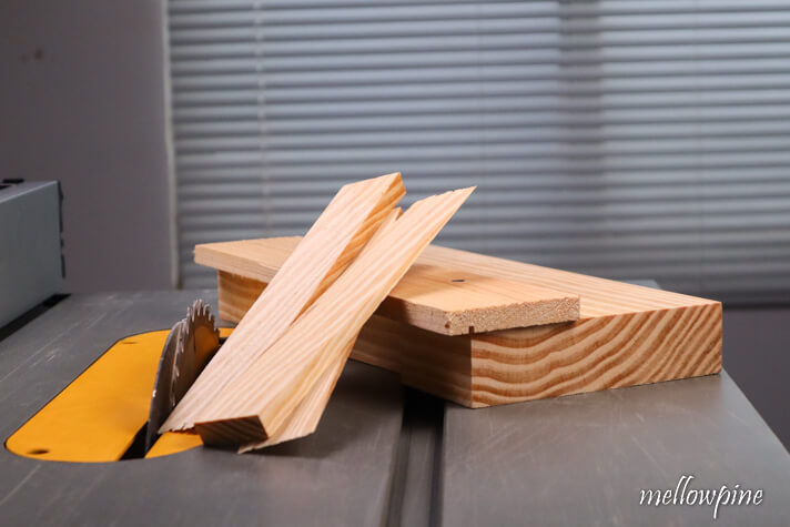 wedges made using table saw