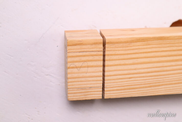 after making cuts for tenon