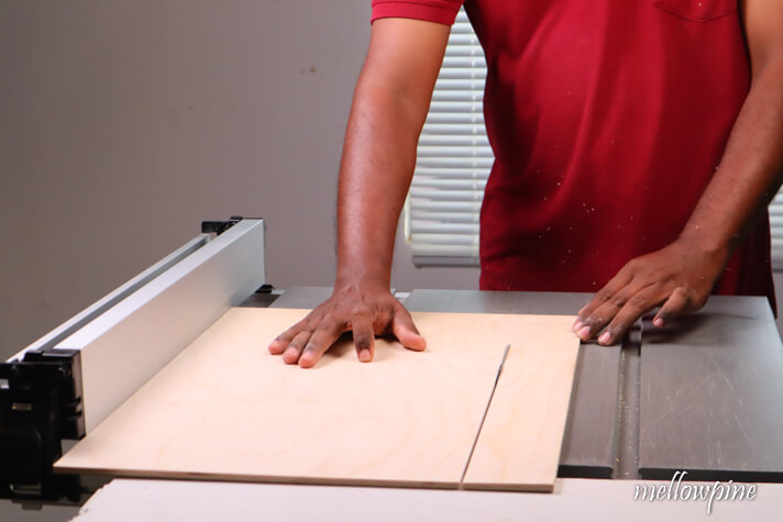 making the panel for the shaker door