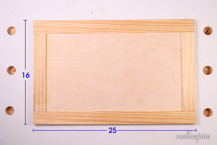 shaker cabinet door made using table saw