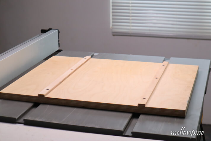 miter sled with base and runners complete