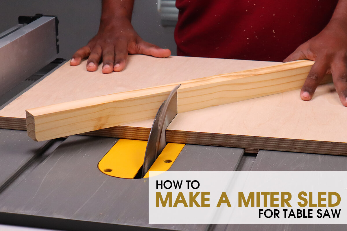 Making a miter sled for table saw