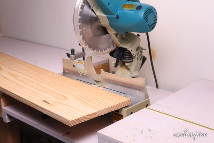 wide board for cutting on miter saw