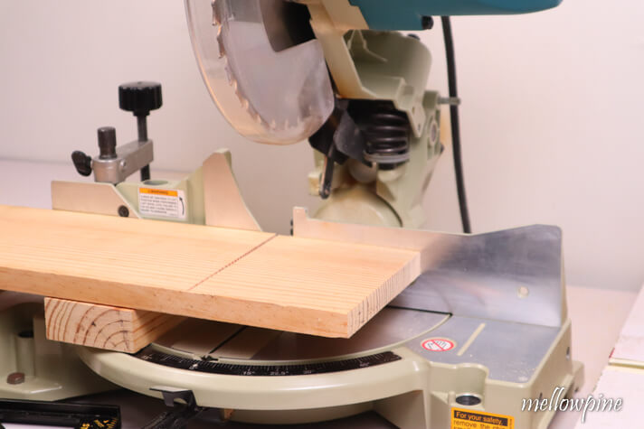 a block of wood placed under the board for raising the board