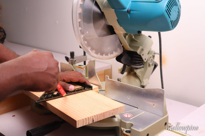 marking the cut line on the board