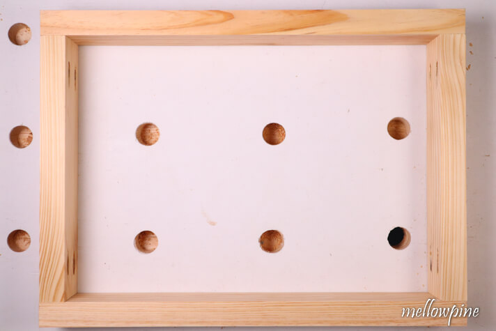 bottom rectangle of the box frame completed