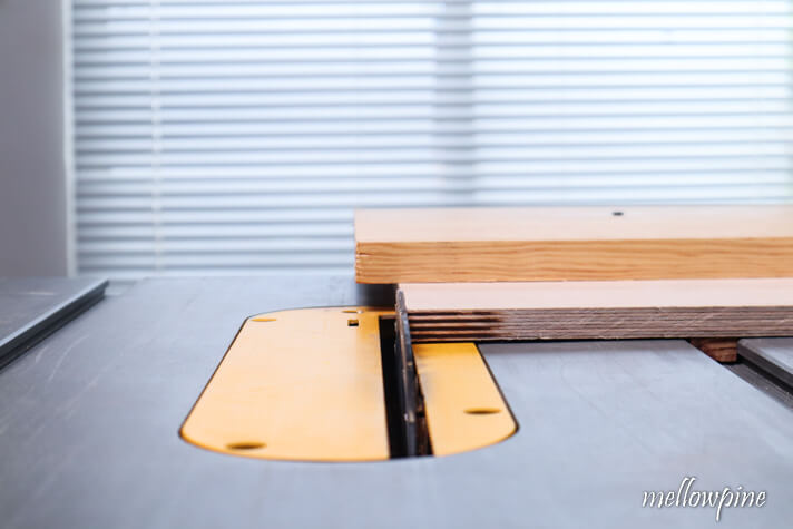 wooden board ready for cutting into a circle