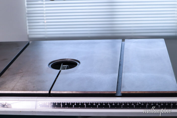 clean and rust free bandsaw table 