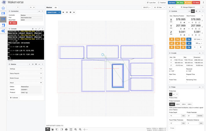 Makerverse software interface