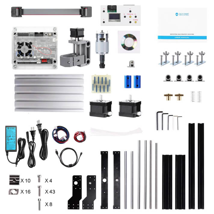SainSmart Genmitsu 3018-PRO kit components