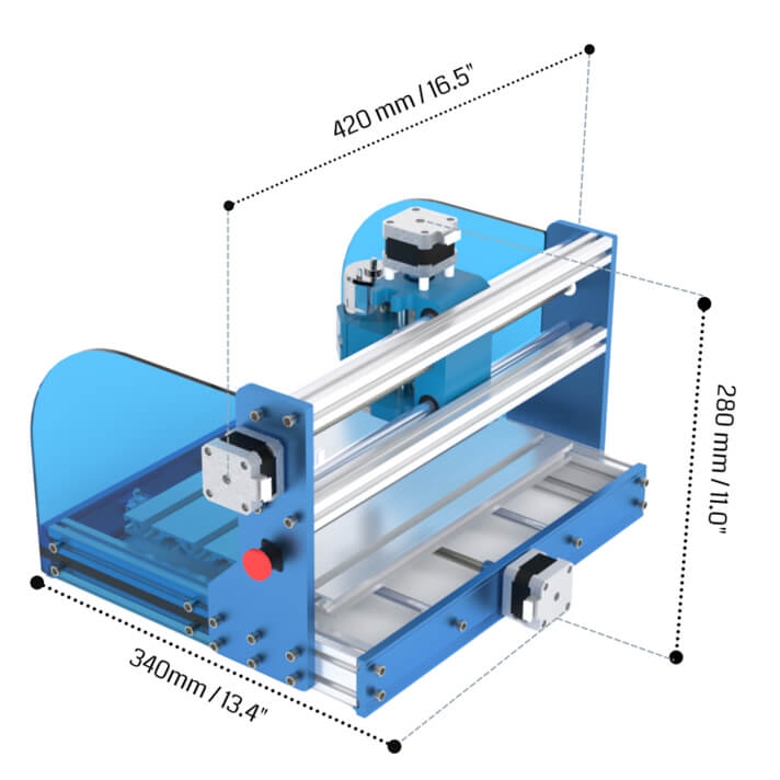 SainSmart Genmitsu 3018-PROVer Footprint