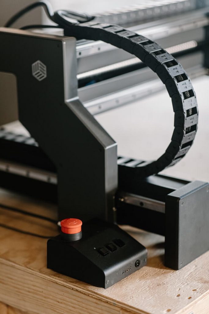 X-Carve Pro HMI next to the router