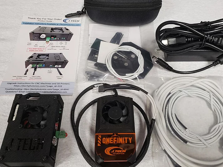 7 W Laser kit for Onefinity Woodworker from J Tech Photonics
