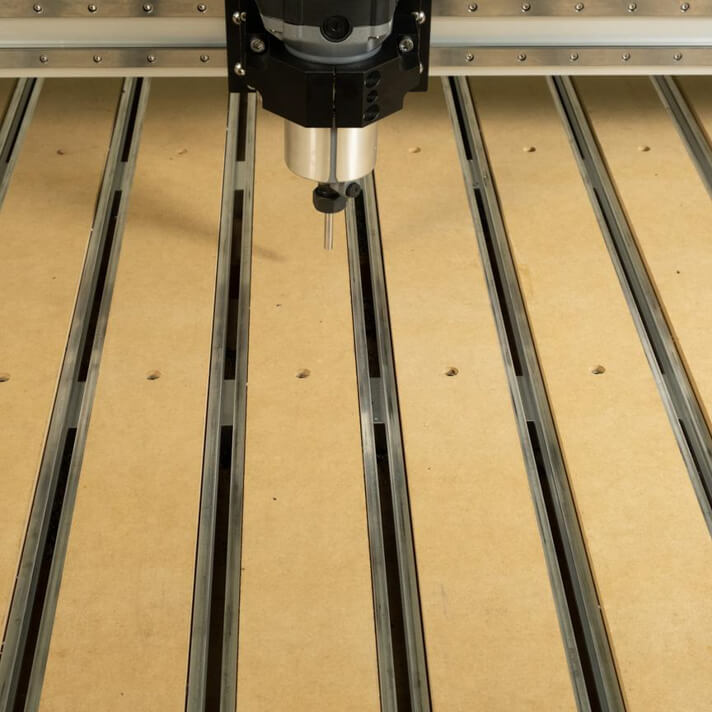 Hybrid T-slot work bed of Shapeoko Pro