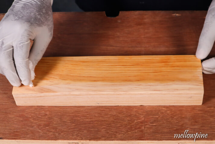 applying pre-stain