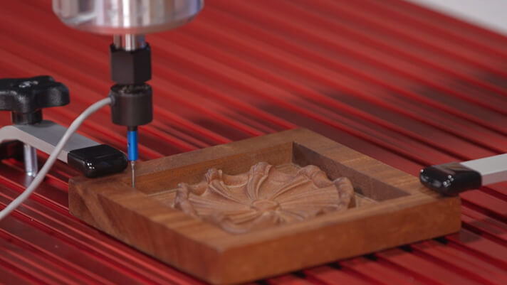 V carving on wood using Shark SD120