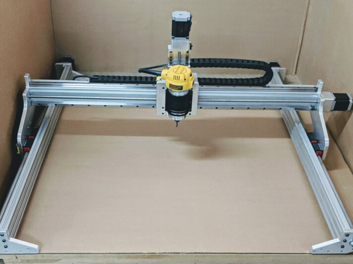 DeWalt router on the New-Carve CNC