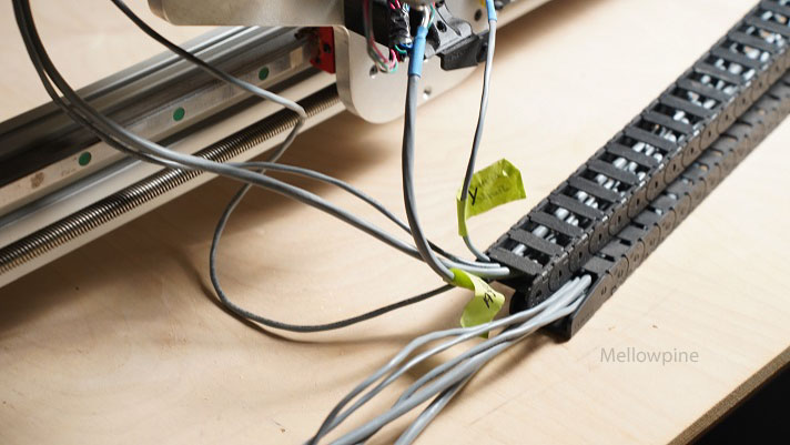 Drag chains of New-Carve CNC router