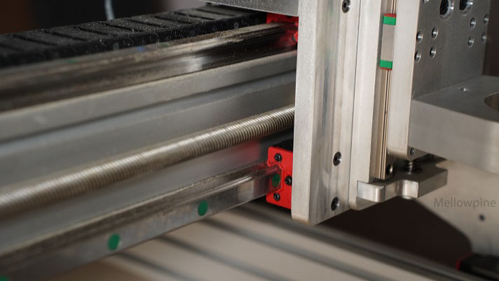 Lead screws and linear guides on New-Carve CNC Router