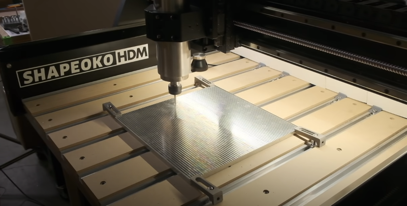 Aluminum cutting using Shapeoko HDM CNC router