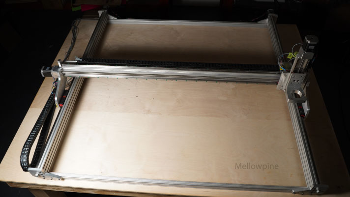 New-Carve CNC router on a workbench