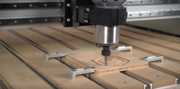 Clamping on the hybrid table of Shapeoko Pro