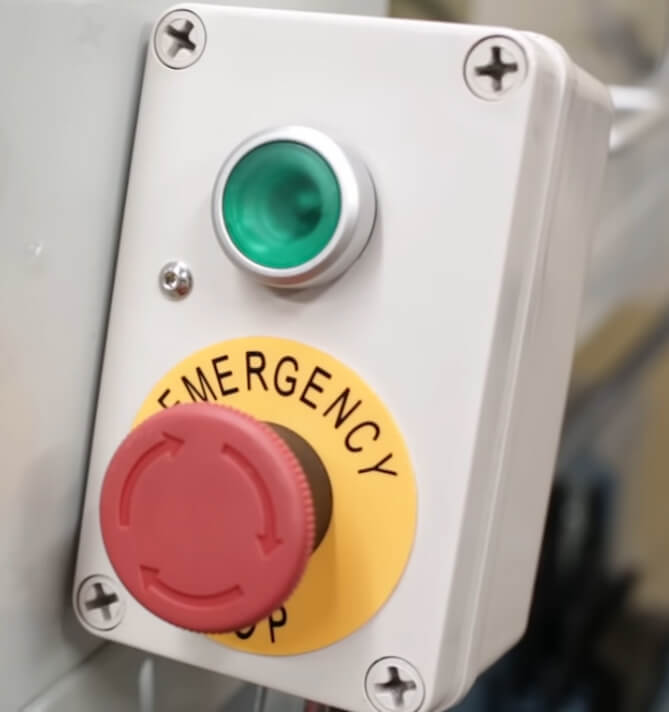 Emergency switch in PCNC 440