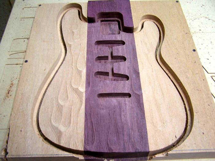 RC8 processed Guitar body