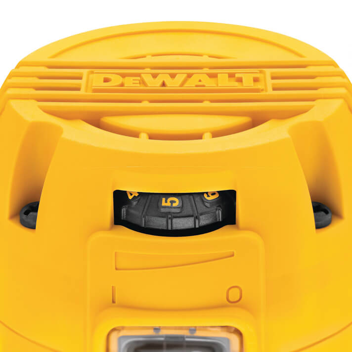 Speed selection dial on a DeWalt Router