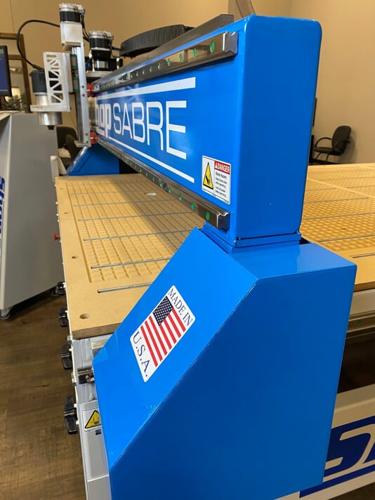 Heavy-duty gantry in RC8 CNC router