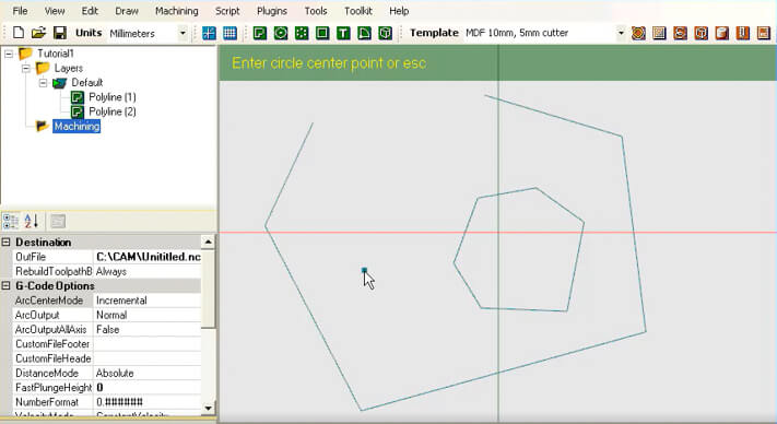 CAD functionality in CamBam