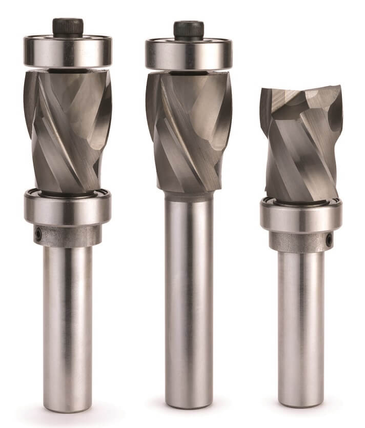 A set of flush trim bit