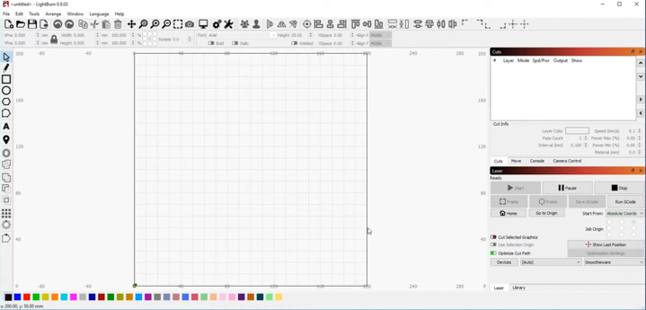 LightBURN software