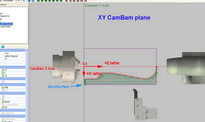 Plugin for using CamBam for lathe machine