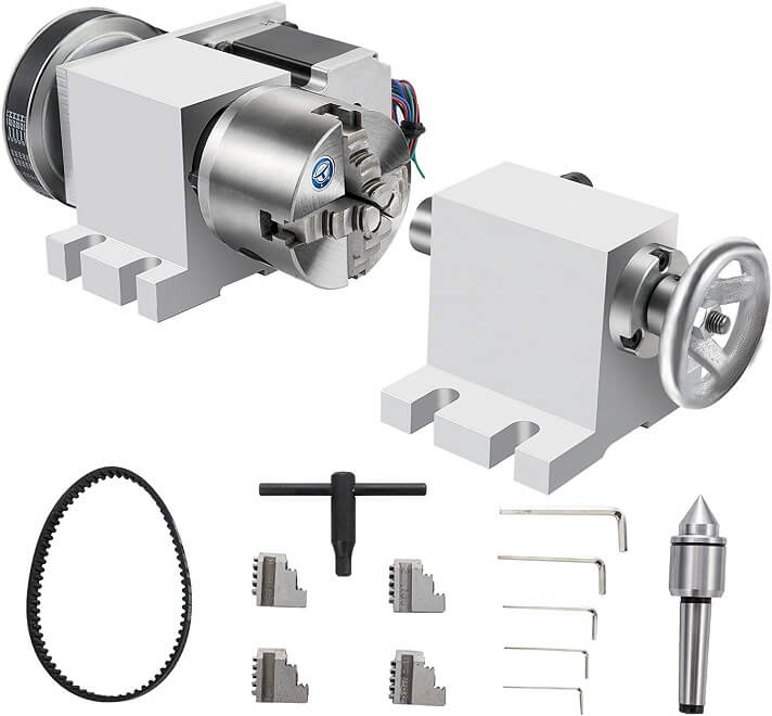 4th Axis + tailstock