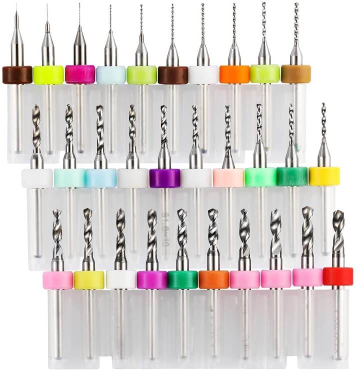 Genmitsu 30pcs PCB Drill Bit Set