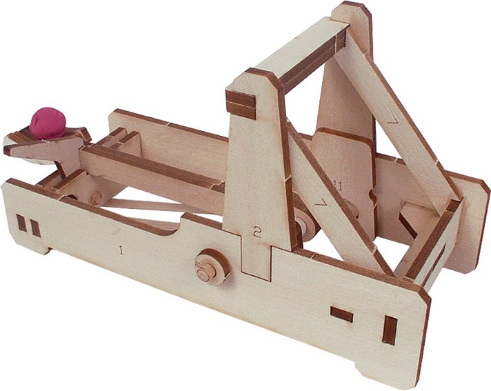 Laser-cut basswood catapult Kit