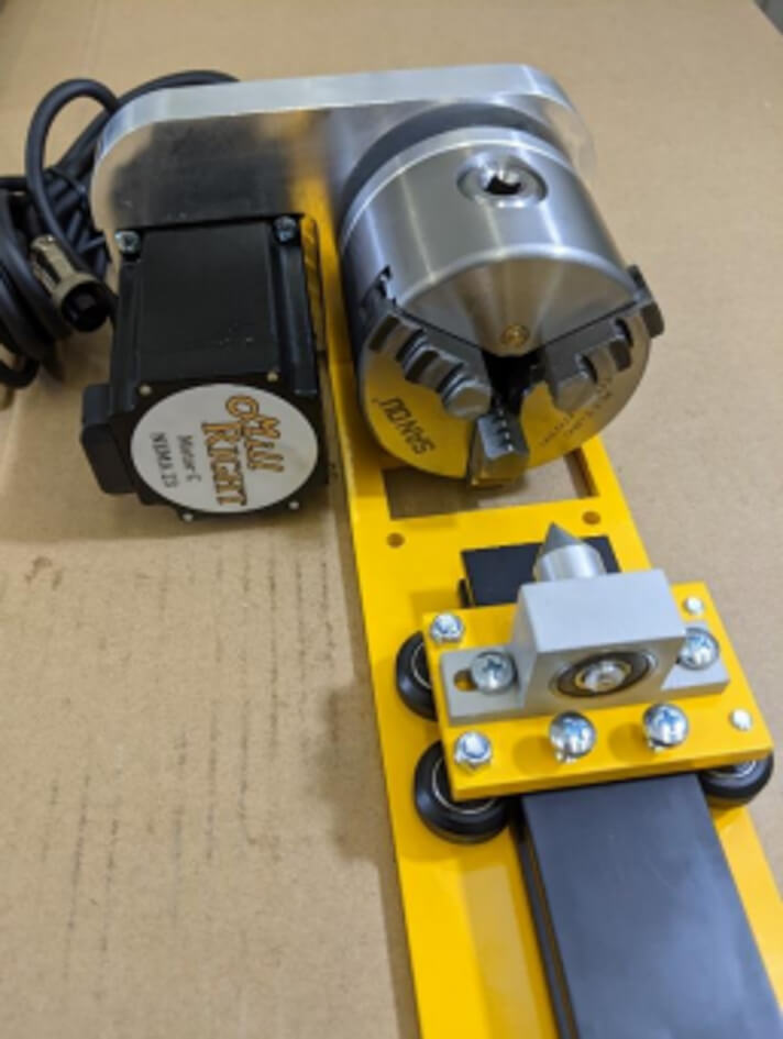 Rotary kit available for MillRight Mega V