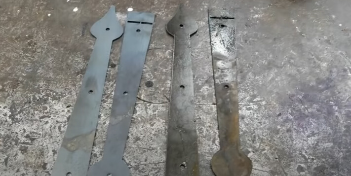 Laser cutting (Left) provides better surface finish than plasma cutting (Right) when cutting thin metals.