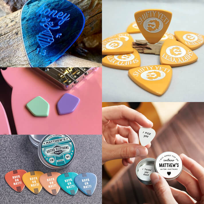 Acrylic Guitar Picks (Source: Etsy)