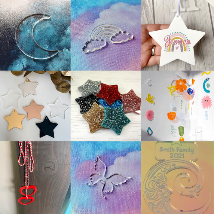 Acrylic Hanging Items (Source: Etsy)