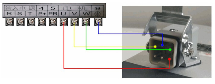 Connection between VFD to spindle (Source: GitHub page)