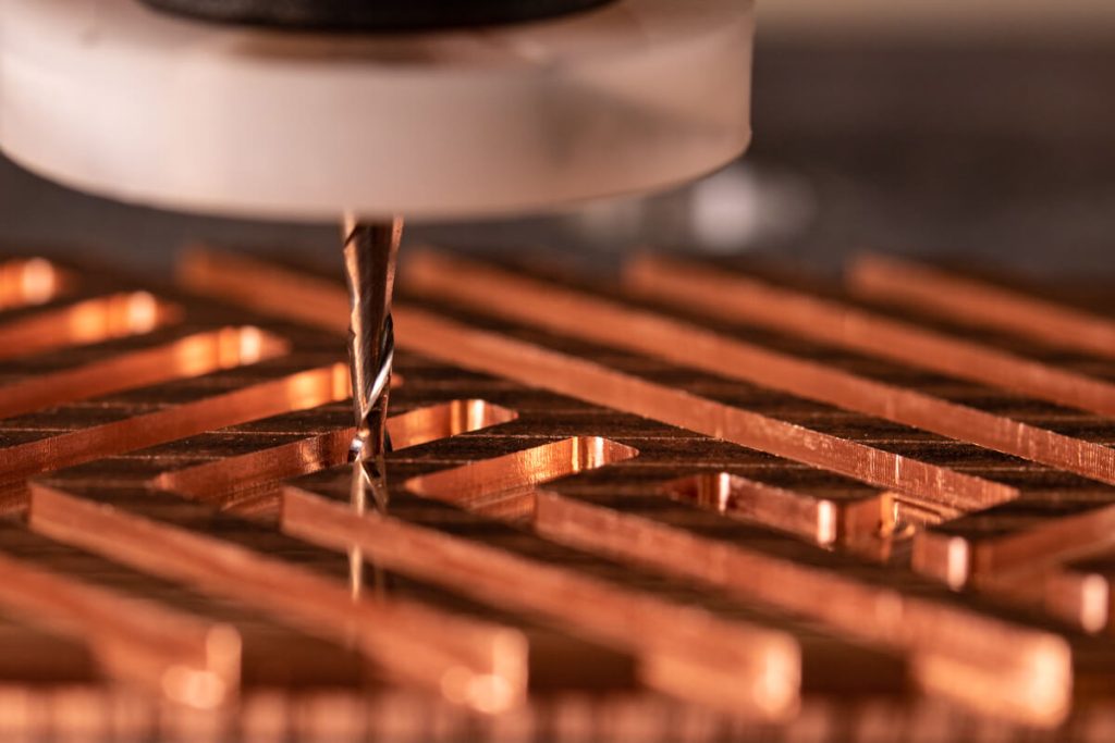 Copper milling on a CNC