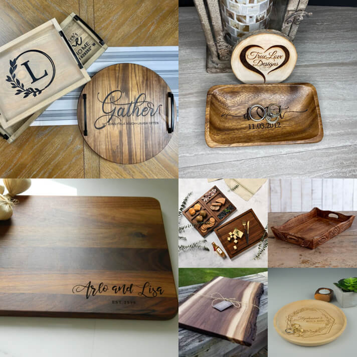 Cutting boards and trays (Source: Etsy)