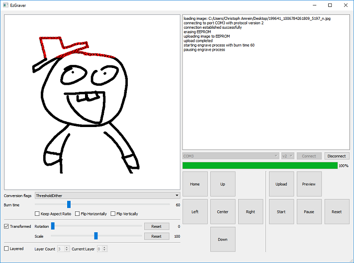 EzGraver control software