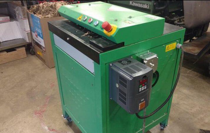 HY HUANYANG VFD installed at the side of table 